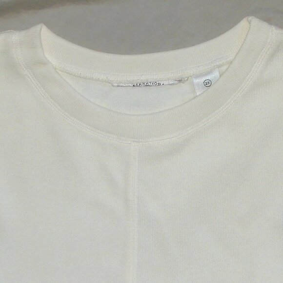 Oversized Knit Tunic TOP, Plus Size 2X, International Sportswear, Ivory 80's - Picture 3 of 7